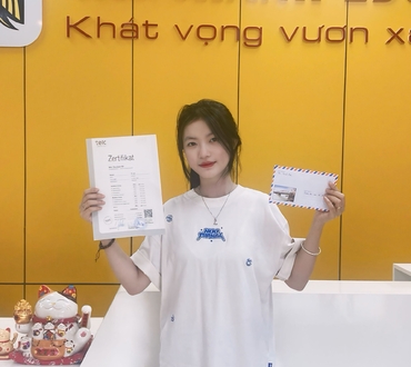 Nguyễn Thị Lan chọn Tân Thành Edu hiện thực hóa ước mơ làm việc ngành NHKS