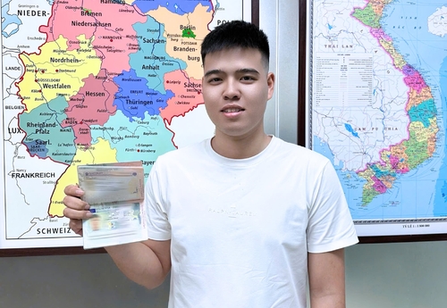 CHỈ HOÀN THÀNH 2 KỸ NĂNG B1, NAM HỌC VIÊN NÀY ĐÃ CHÍNH THỨC NHẬN VISA ĐỨC