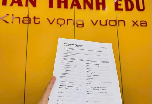 Chúc mừng Nguyễn Anh Tuấn chính thức có hợp đồng đào tạo nghề Đức