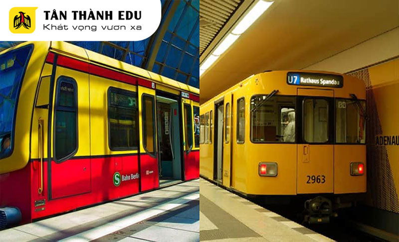 Tàu điện ngầm U - Bahn và S- Bahn tại Đức