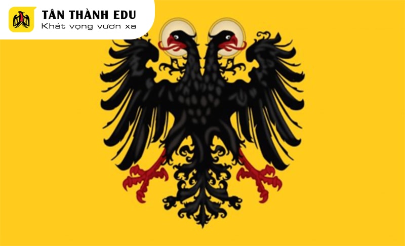 Quốc kỳ nước Đức thời kỳ Trung Cổ với 2 màu đen vàng là chủ đạo